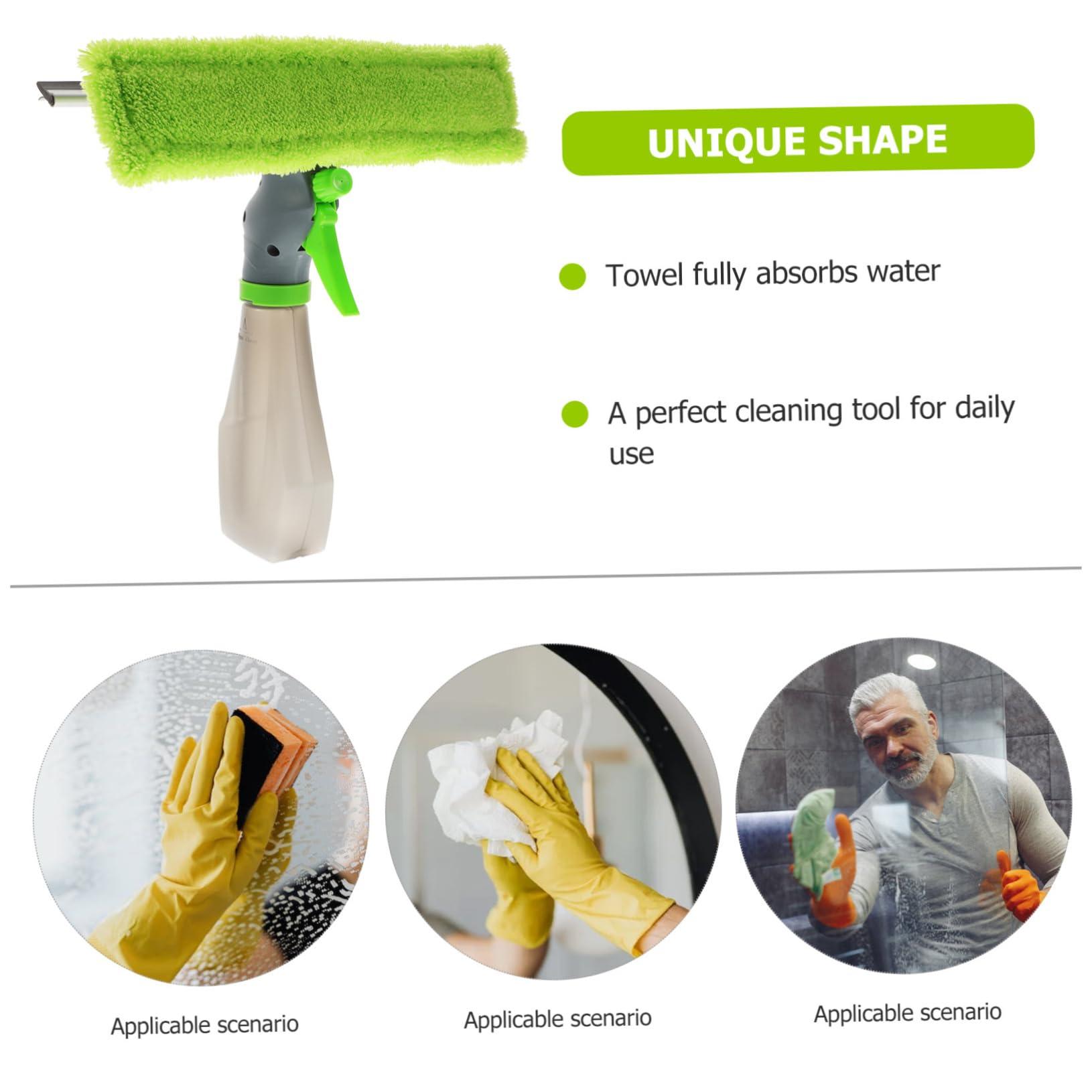 minkissy minkissy Household Portable Window Squeegee 3 in 1 Window Cleaner Kit Glass Cleaning Spray Streak Window Wiper Random Color