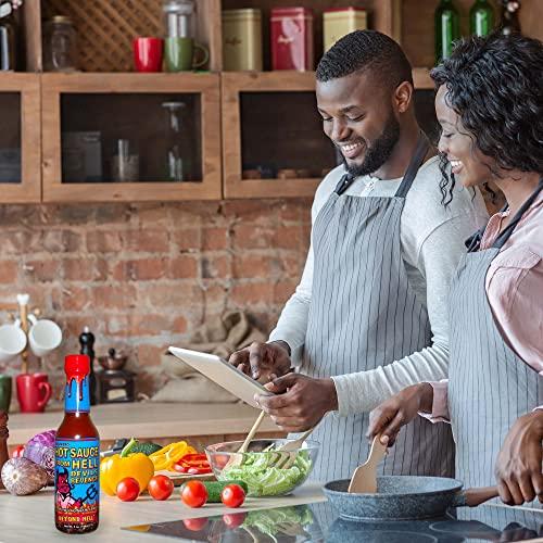 ASS KICKIN' Hot Sauce From Hell Devil's Revenge - 5 Ounce - Gourmet Habanero Hot Sauce with Capsicum Extract for Chicken Wings - Perfect for the Fan of Extra Hot Hot Sauces - Dance with the Devil!