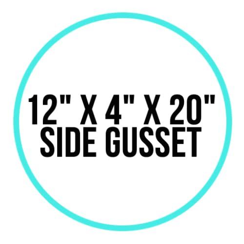 A1 Bakery Supplies Cellophane Bags For Baskets Cellophane Gift Bags For Wine Bottles, Small Baskets, Mugs And Gifts Clear Cellophane Bags Basket Bags Cello Gift Bags Gusset Style Bag 12 in. X 4 in X 20 in. 10 Pack