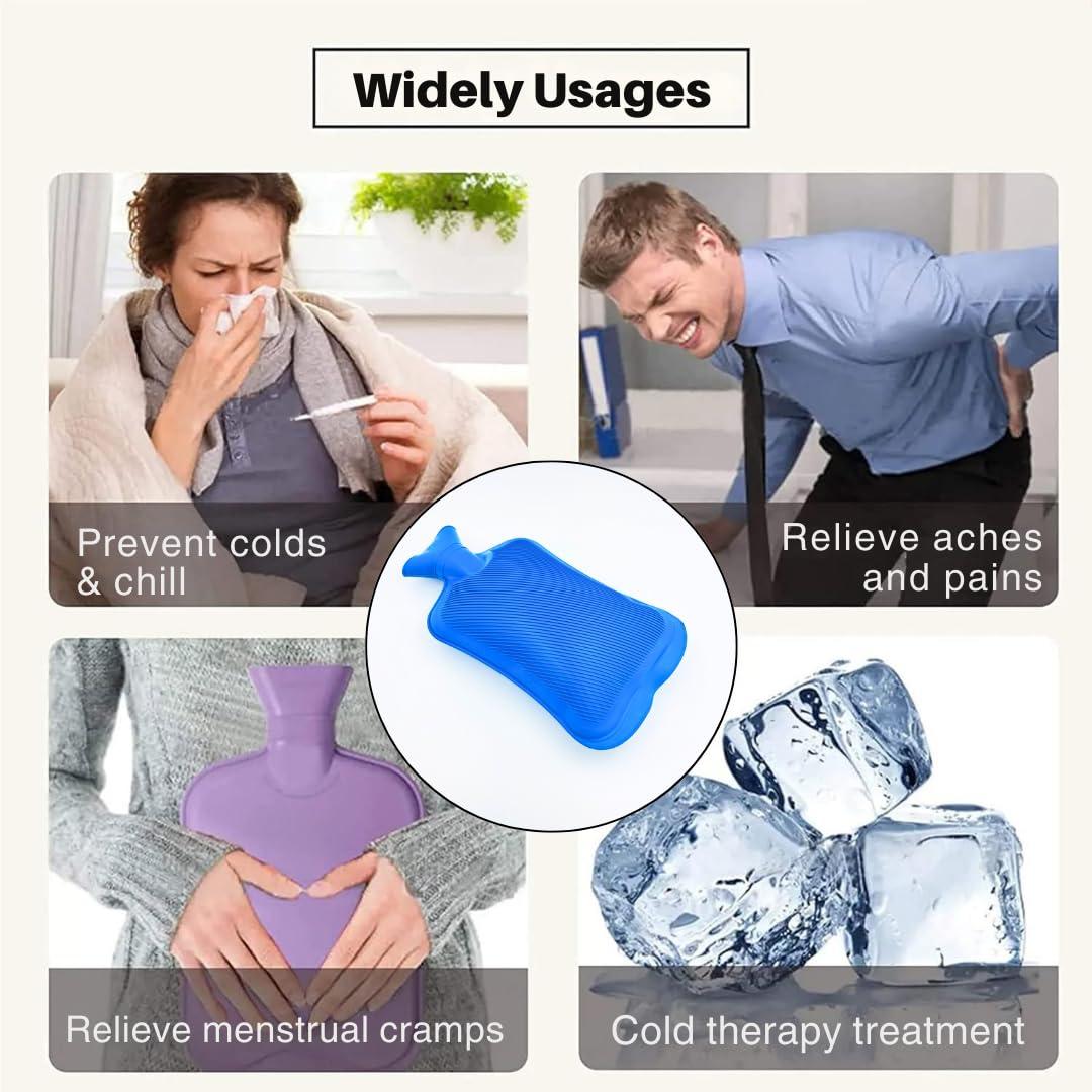 ANTIL'S ANTIL'S® Hot Water Rubber Bottle bag for Pain Relief Therapy (Pack of 1) Multicolor