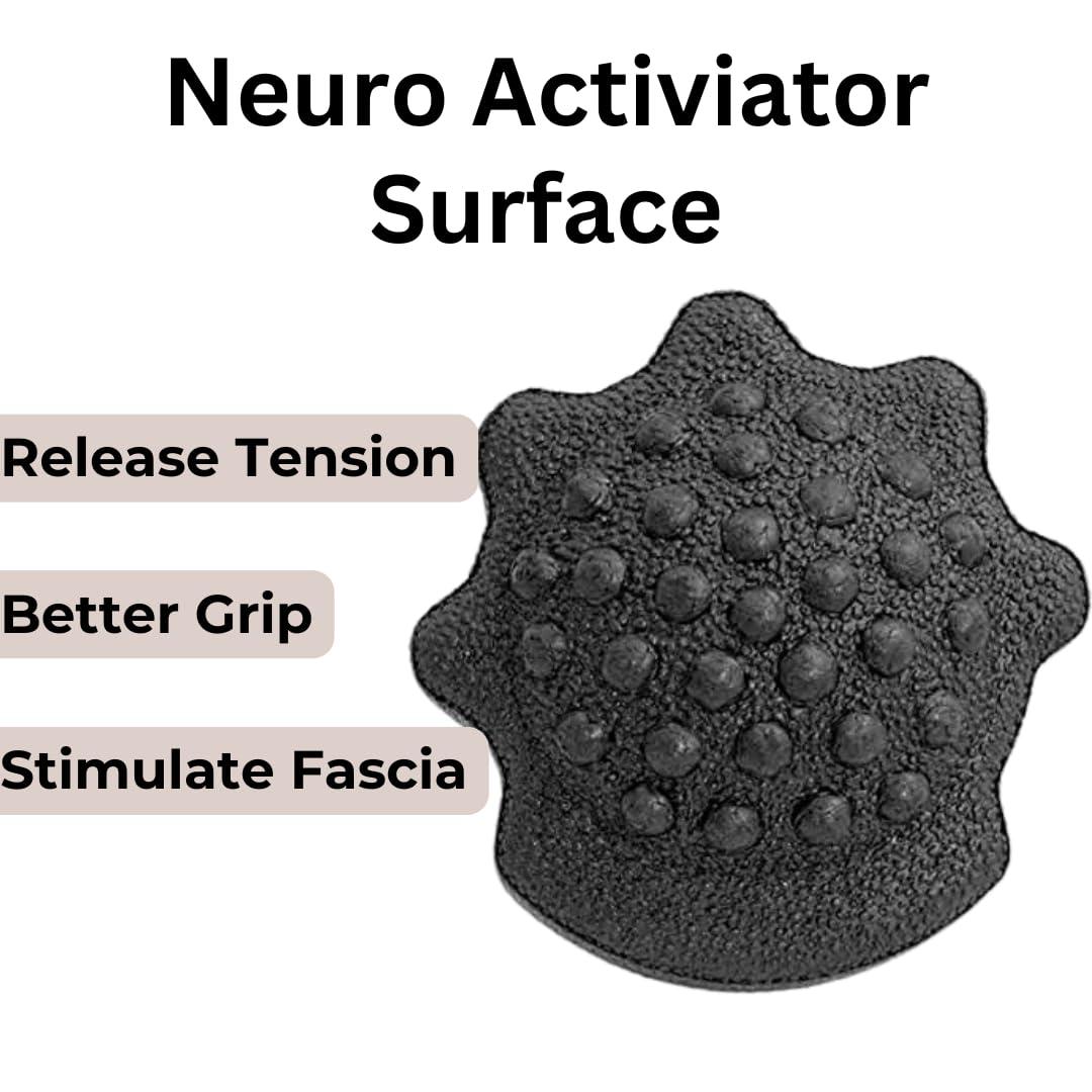 Rollga Rollga Muscle Releaser Massage Ball for Trigger Point Release, Muscle Knot Massage, Lacrosse Ball Alternative, 3 Surfaces for Advanced Grip and Muscle Release