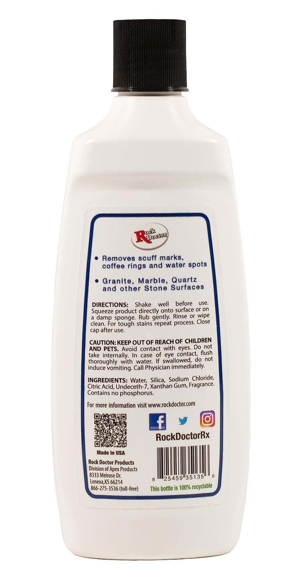 Rock Doctor Rock Doctor Spot & Ring Remover, Works on Granite, Marble, Countertop & Quartz, Hard Water Mark & Spot Remover, Remove Coffee & Scuff Mark, 14 oz. Pack of 1