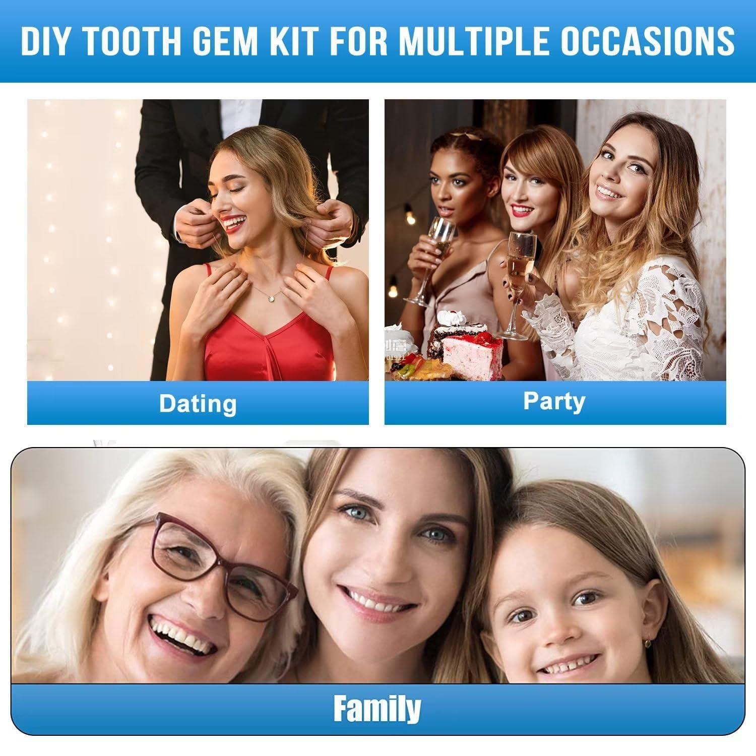 womcare Fake Tooth Repair Kits DIY Dental Care Kit Glue for Filling Missing Broken Teeth Crowns and Bridges Moldable Fake Teeth to Regain Your Beautiful Smile in Minutes-White Color