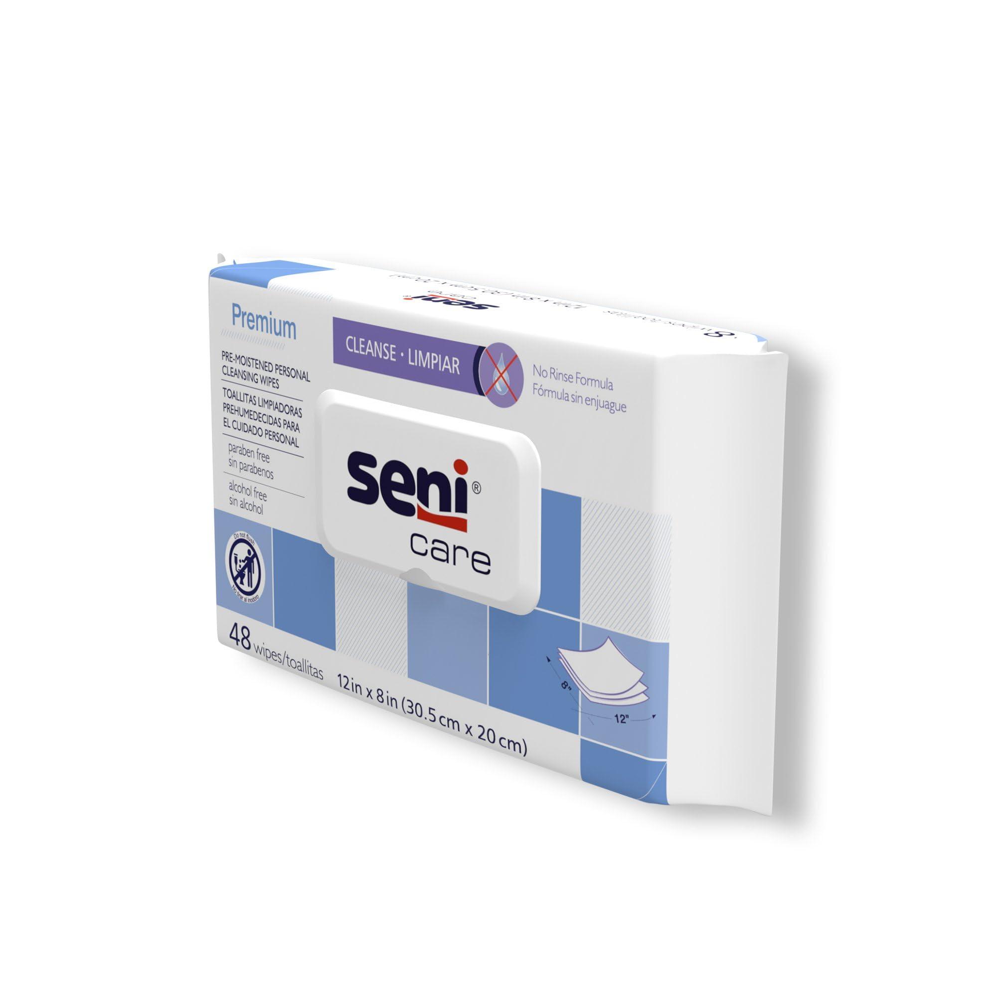 Seni SENI Care Premium Pre-Moistened Personal Cleansing Wipes 48 Count