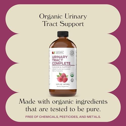 Complete Natural Products Complete Natural Urinary Tract Complete 12oz - Liquid Supplement for Urinary Tract Health with Organic Cranberry, D-Mannose, Beet Root, Fennel Seed, and Turmeric