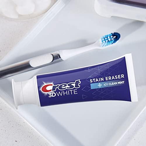 Crest Crest 3D White Stain Eraser Teeth Whitening Toothpaste, ICY Clean Mint, 3.1 oz, Pack of 2