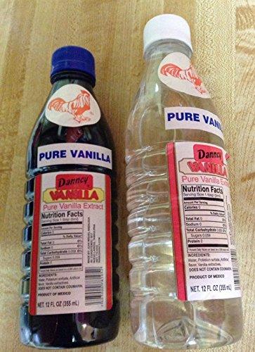 Danncy New 1Dark and 1White 12 oz. PURE VANILLA EXTRACT Danncy Brand