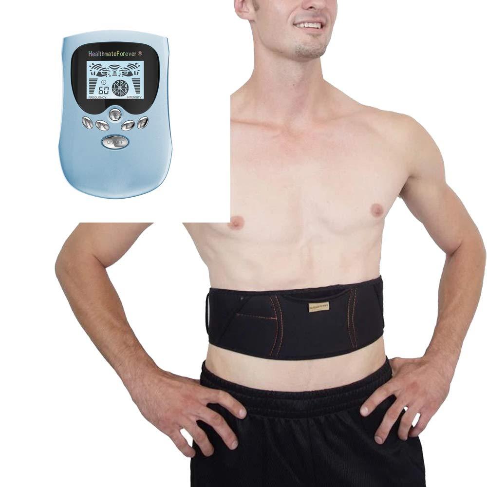 HealthmateForever HealthmateForever PM8IS Blue 8 Modes Body Electrical Back Pain Relief Massager + Belt | Back Pain Free | Provide Back Acupressure | Great Abdominal Muscle Exercise Belt HealthmateForever PM8 Blue