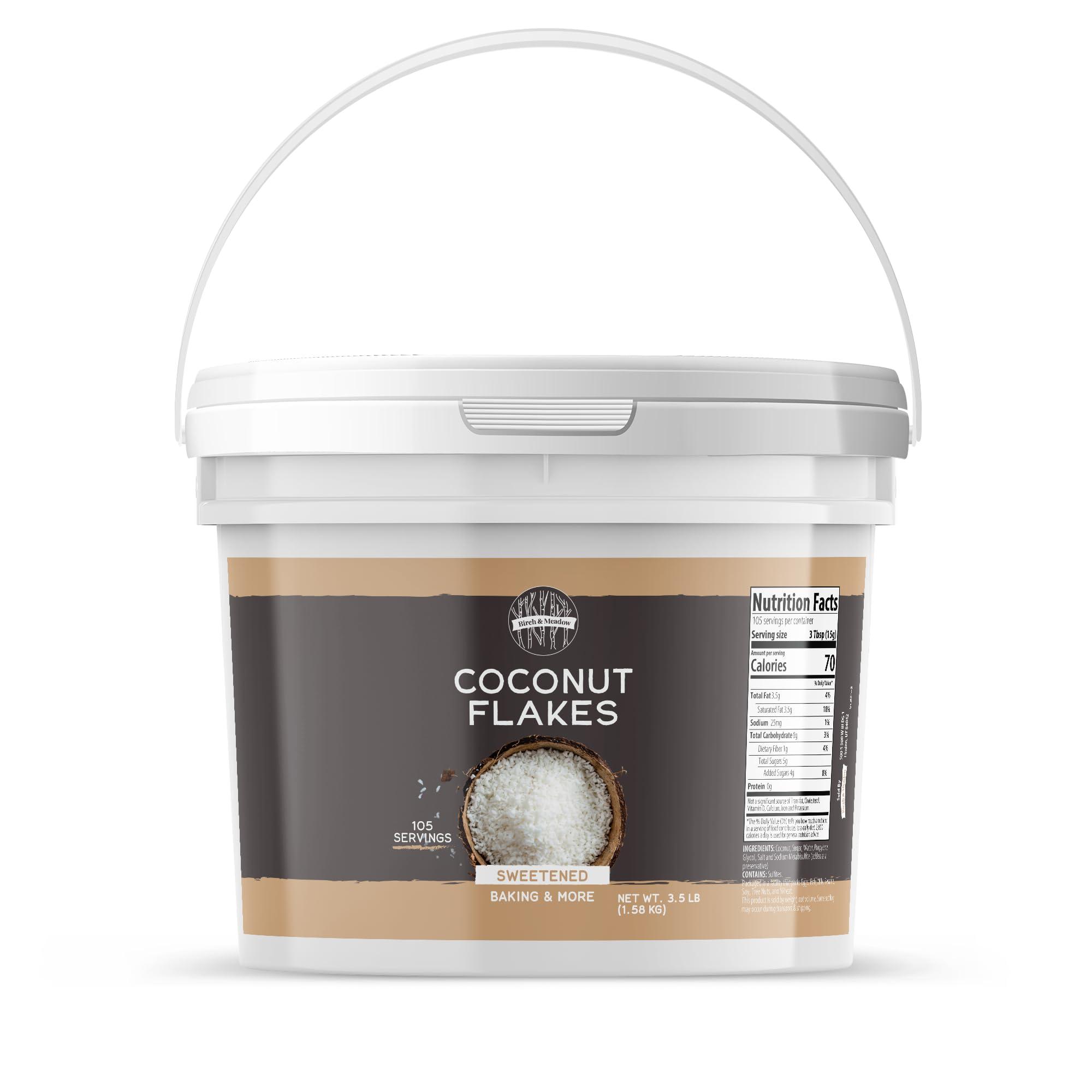 BIRCH & MEADOW Birch & Meadow 1 Gallon, Coconut Flakes, Sweetened, Baking & More