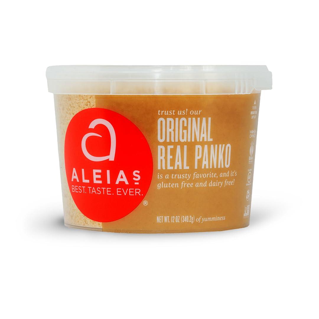 Aleia’s Best. Taste. Ever. ALEIA\'S BEST. TASTE. EVER. Panko Original - 12 oz / 1 PACK - Authentic Taste, Crunchy Breading for Gluten Free Recipes, Certified Gluten Free, Non-GMO, Dairy Free, Low Sodium, Kosher