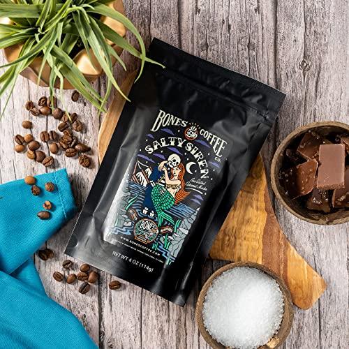 Bones Coffee Company Bones Coffee Company NEW Flavors! Favorite Flavors Sample Pack | 4 oz Pack of 5 Assorted Ground Coffee Beans | Low Acid Medium Roast Gourmet Coffee Beverages (Ground)
