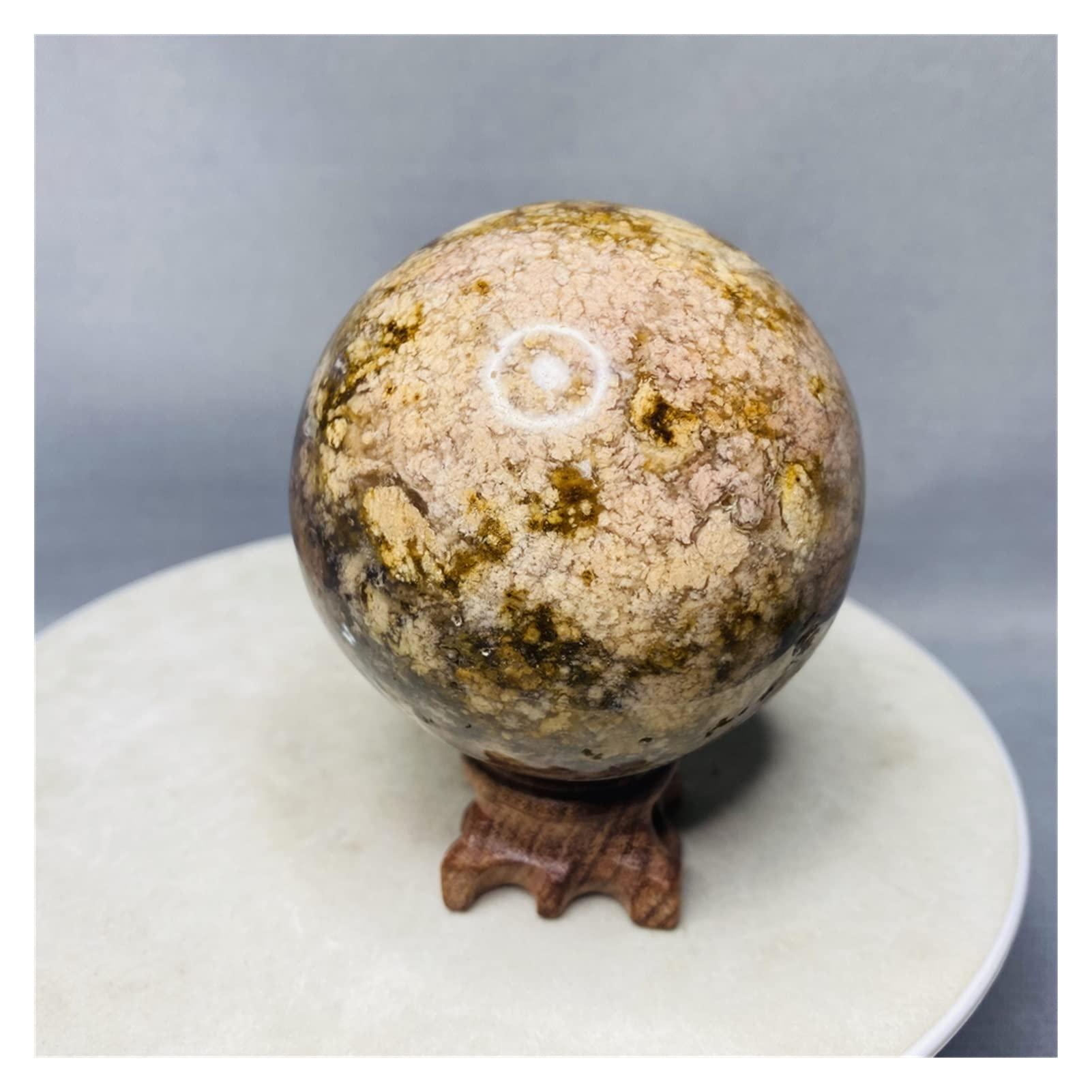 AMHIL AMHIL Amethyst Rough Stone 82mm Natural Crystal Pink Amethyst Crystal Cherry Agate Geode Ball (Color : Size 78mm)