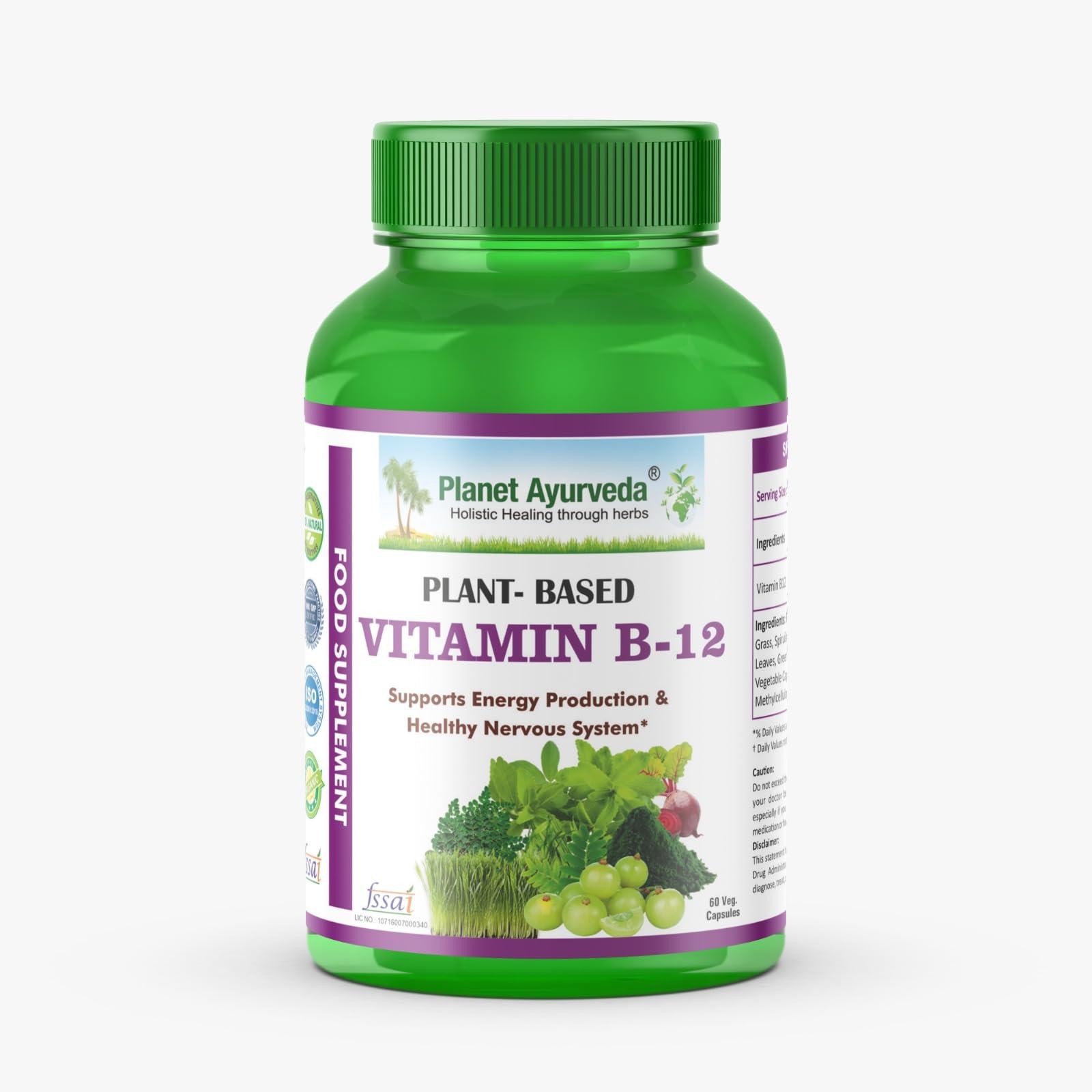 Planet Ayurveda Planet Ayurveda Plant Based Vitamin D3 Organic, Healthy Bones, Immunity, Mood, for Women, Men, Children, 60 CT (30-60 Days) (Pack of 1)