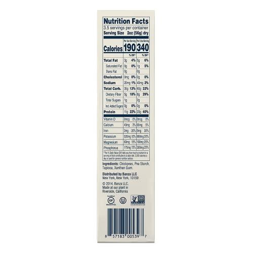 Banza Banza Wheels Pasta - Gluten Free, High Protein, and Lower Carb Pasta, 8oz