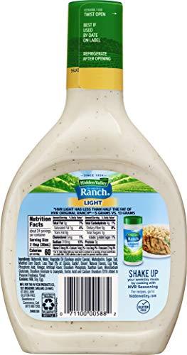 Hidden Valley Hidden Valley Ranch Dressing & Dipping Sauce, Light Ranch Dressing, Gluten Free Salad Dressing, 24 Ounces