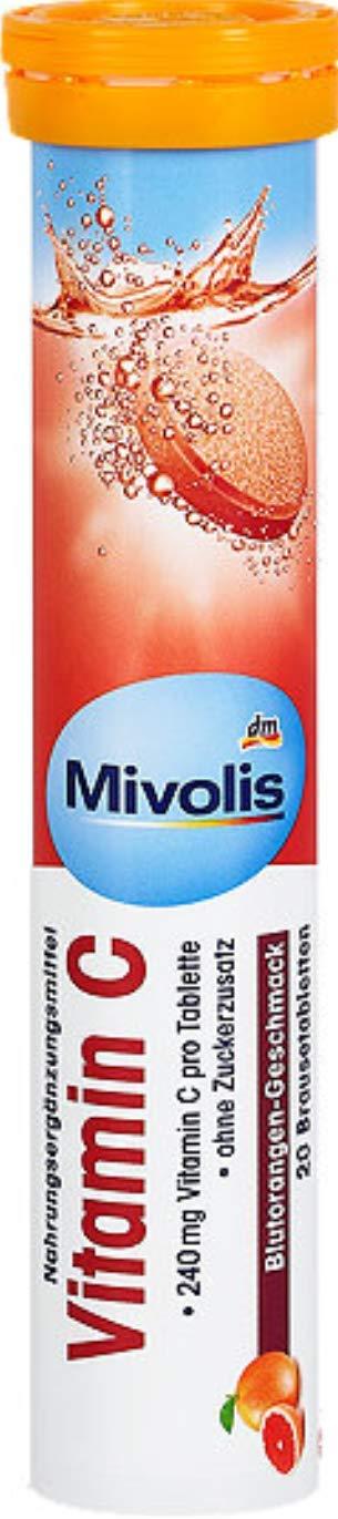 Mivolis Mivolis Vitamin C effervescent Tablets - Dietary Supplements 8 Tubes x 20 pcs | Germany