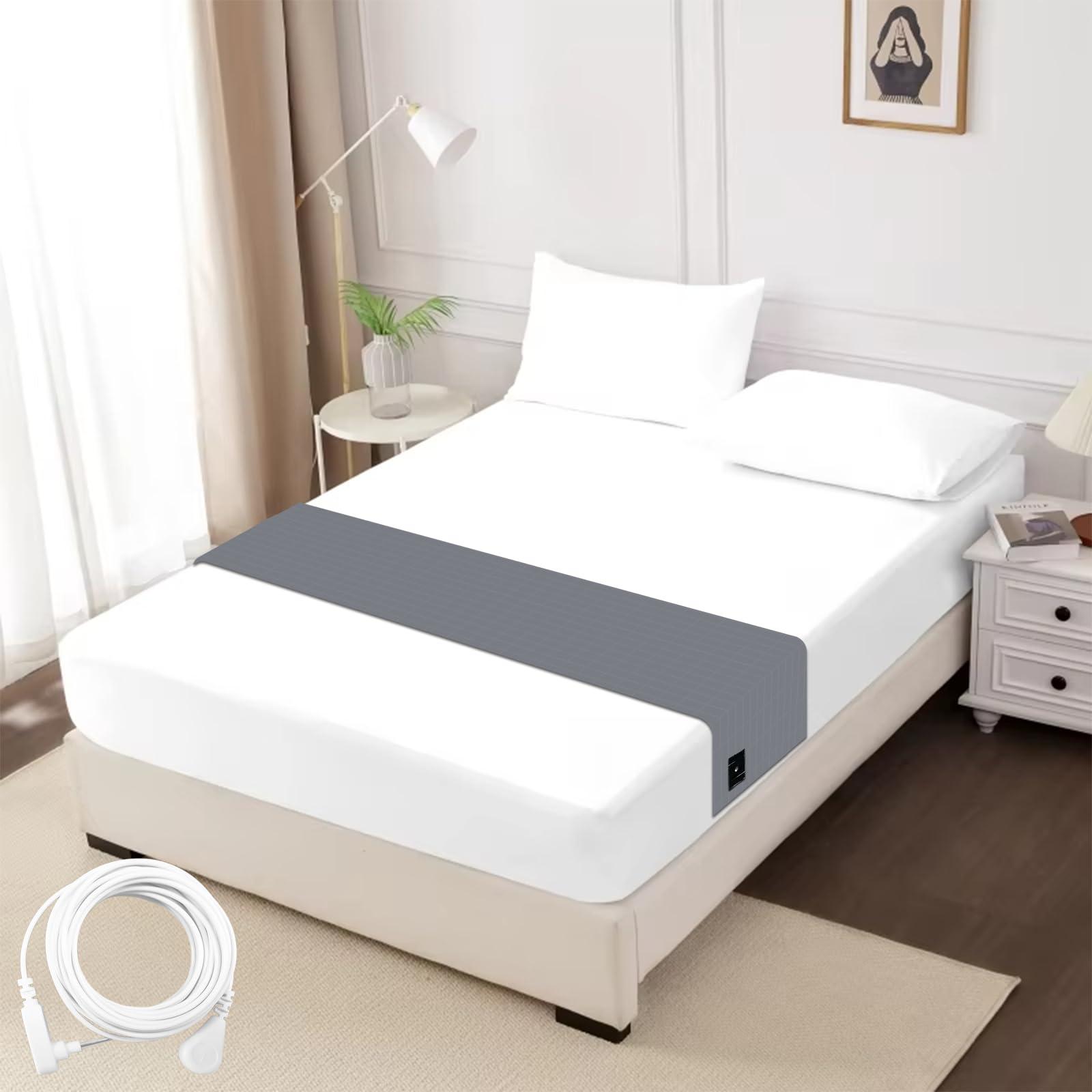 VAJOOCLL Grounding Sheet- 5% Silver Fiber with Grounding Cord, Grounding Sheets for Better Sleep and Native Health (35x90Inch).