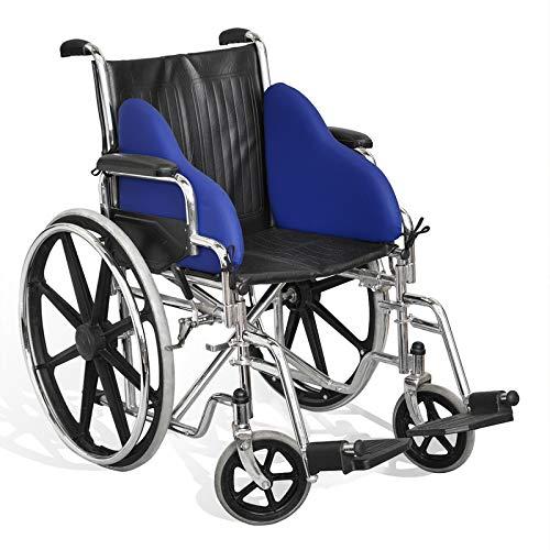 NYOrtho NYOrtho Wheelchair Lateral Support - L-Shape Padded Lateral Support Cushion with High-Performance Stretch Fabric Cover and Reversible Elastic Bands - Contoured Wheelchair Cushion for Better Posture