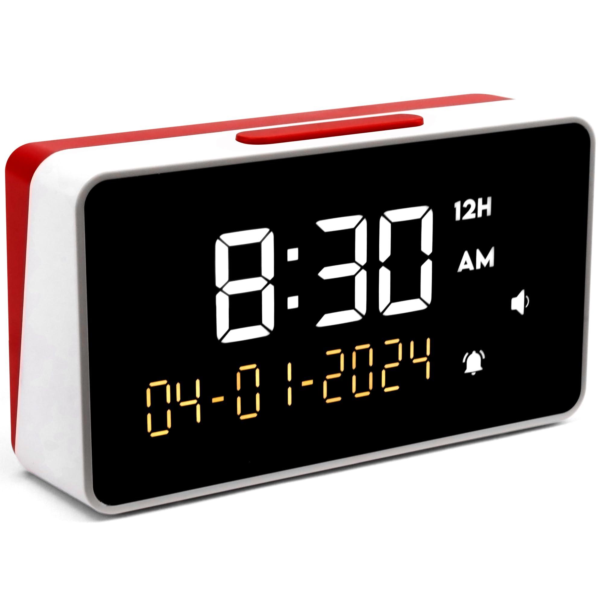 Top Life Talking Clock - Extra Loud Time and Date - for Elderly, Dementia, Hearing or Visually Impaired Seniors - Easy to Use Speaking Clock - Clear Neutral Male Voice