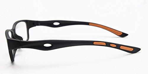 SOOLALA SOOLALA Sport Style Lightweight TR90 Magnifying Reading Glasses Fashion Readers, Orange, 2.75D
