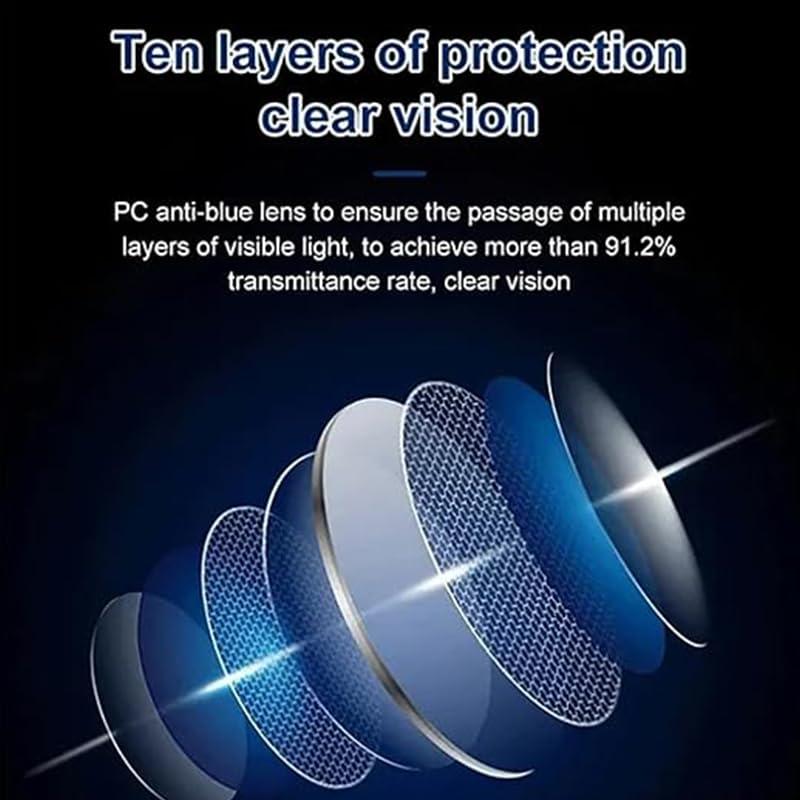 Generic Generic Autozoom Reading Glasses, Autozoom Glasses, Clear Focus Auto Adjusting Glasses for Women and Men, German Multifocal Anti Blue Light Clear Vision Frameless Reading Glasses (2pcs)