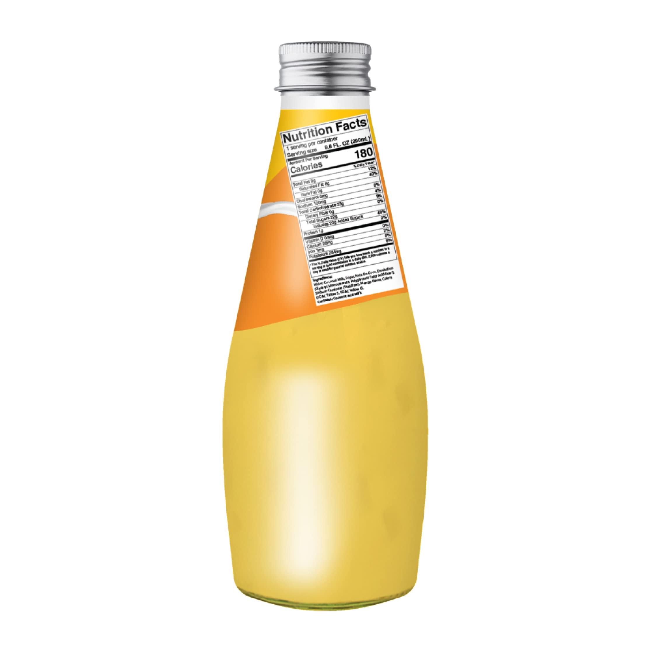 Jans JANS - COCONUT MILK DRINK (with NATA DE COCO) MANGO 9.8 OZ (Pack of 1, Mango)