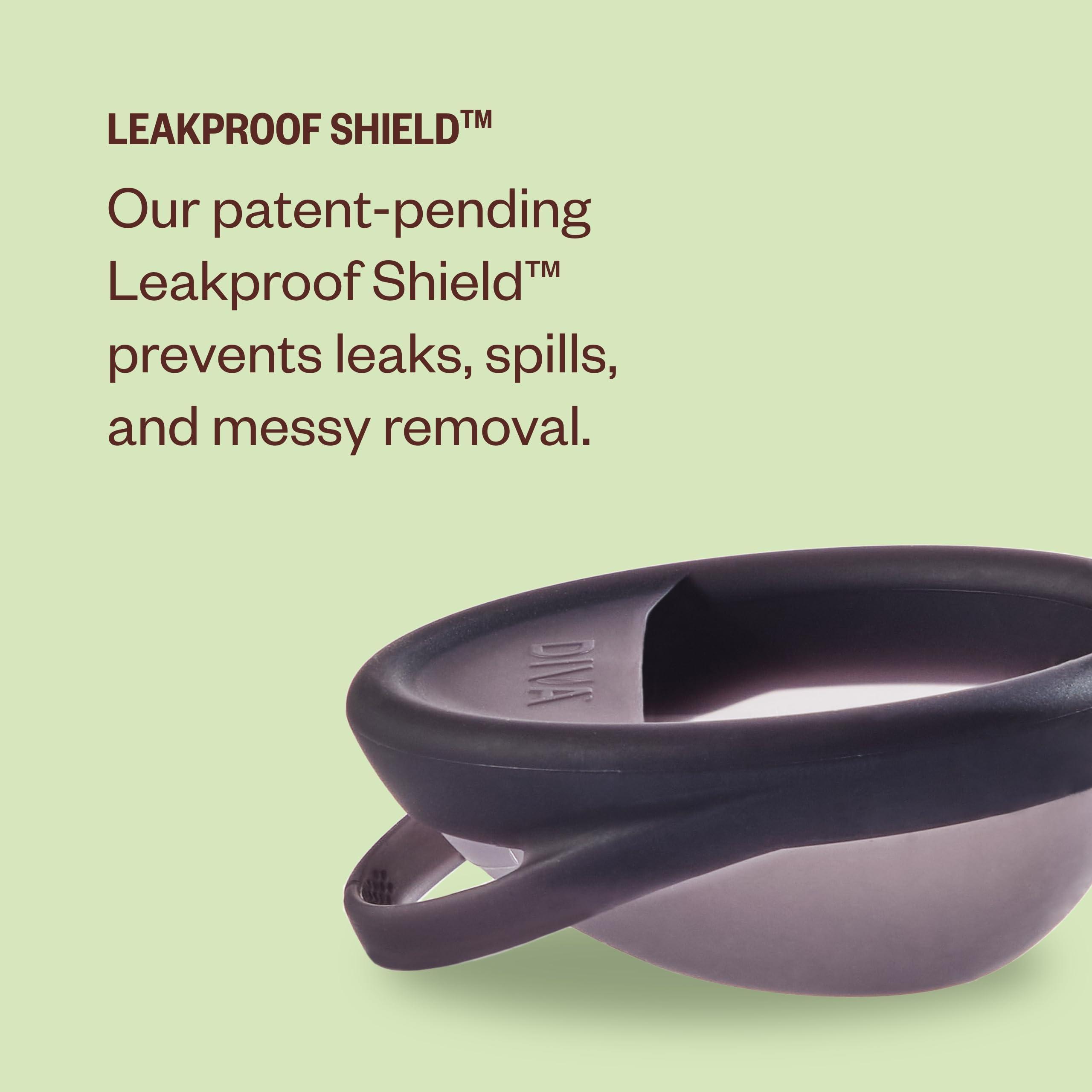 DivaCup Diva Disc - Comfortable, Reusable Menstrual Disc with Leakproof Shield - Period Disc for Up to 12 Hours of Continuous Wear - 100% Medical Grade Silicone - Holds 7 Tampons of Flow - One Size Fits Most