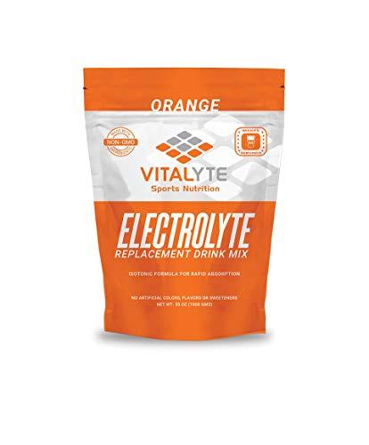 Vitalyte Vitalyte Electrolyte Powder Drink Mix Bundle, 1 Standup Pouch + 25 Count Packet, Gluten Free Post Workout Powder Drink Mix, Orange Flavor
