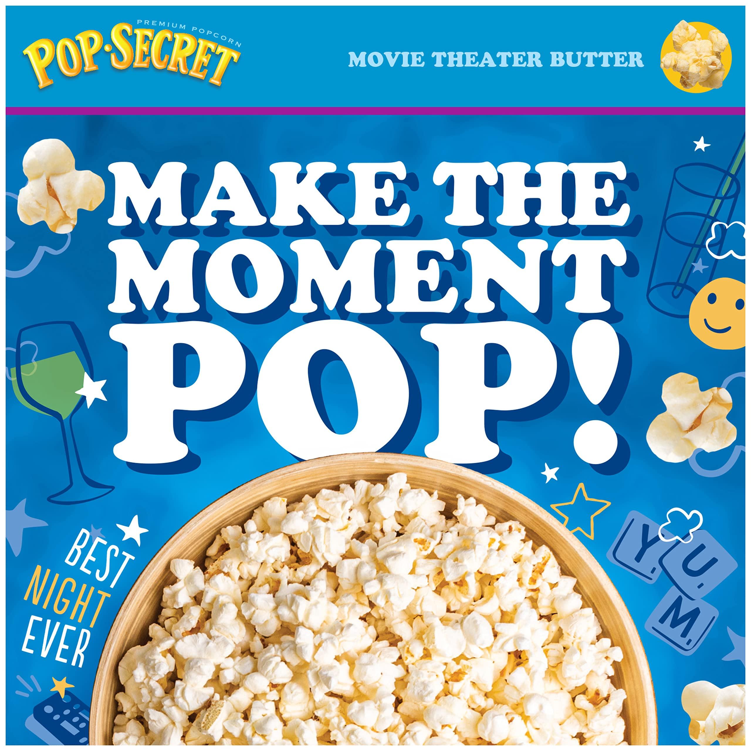Pop Secret Pop Secret Microwave Popcorn, Movie Theater Butter Flavor, 3 Oz Sharing Bags, 30 Ct (Pack of 3)