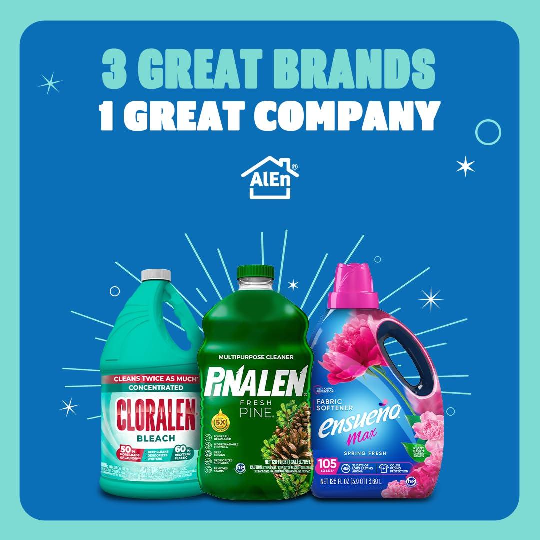 ENSUEÑO Ensueño - Max Liquid Fabric Softener- With Long-Lasting Freshener And Wrinkle Eliminating formula, Spring Fresh Scent - (125 oz)