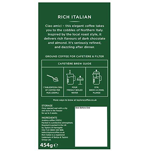 Taylors of Harrogate Taylors of Harrogate Rich Italian Ground Coffee 454 g (Pack of 4)