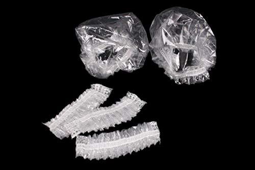 GPOL STORE Ear Protector Caps 500 Pcs Disposable Clear Plastic Waterproof Shower Water Ear Covers Bathing Tool