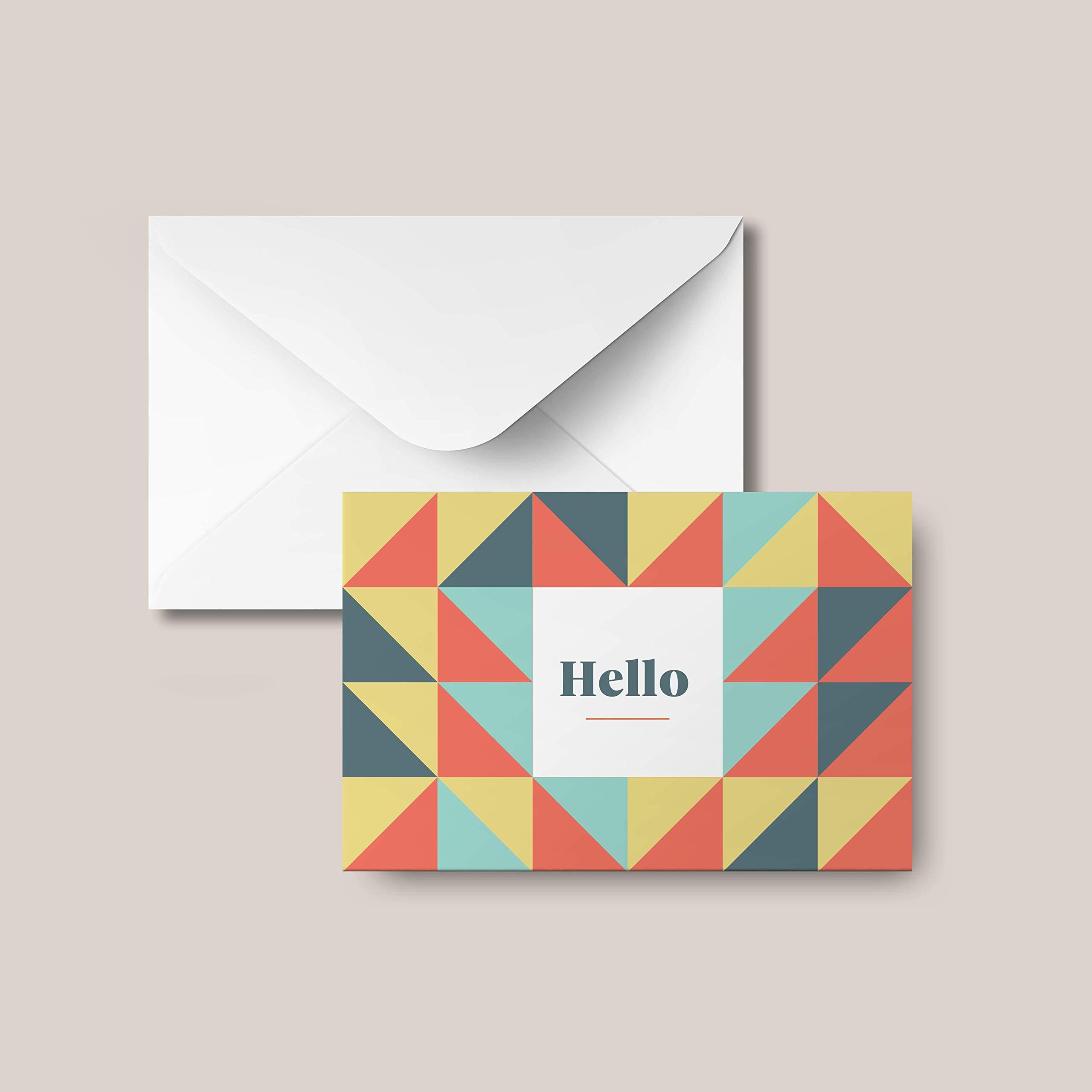 Rileys & Co Rileys All Occasion Greeting Cards with Envelopes | 5 Colorful Designs, Blank Note Cards, Perfect for Business, Thank You, Gift Cards, Graduation, Baby Shower (50-Pack)