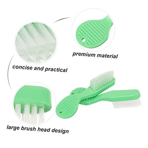 SEWOART SEWOART 10Pcs Prison Toothbrush thumbprint Handle toothbrushes Tiny Toothbrush Oral Cleaning Brush Short Handled Toothbrush Soft Toothbrush Toothbrush Accessories Travel Plastic Mini