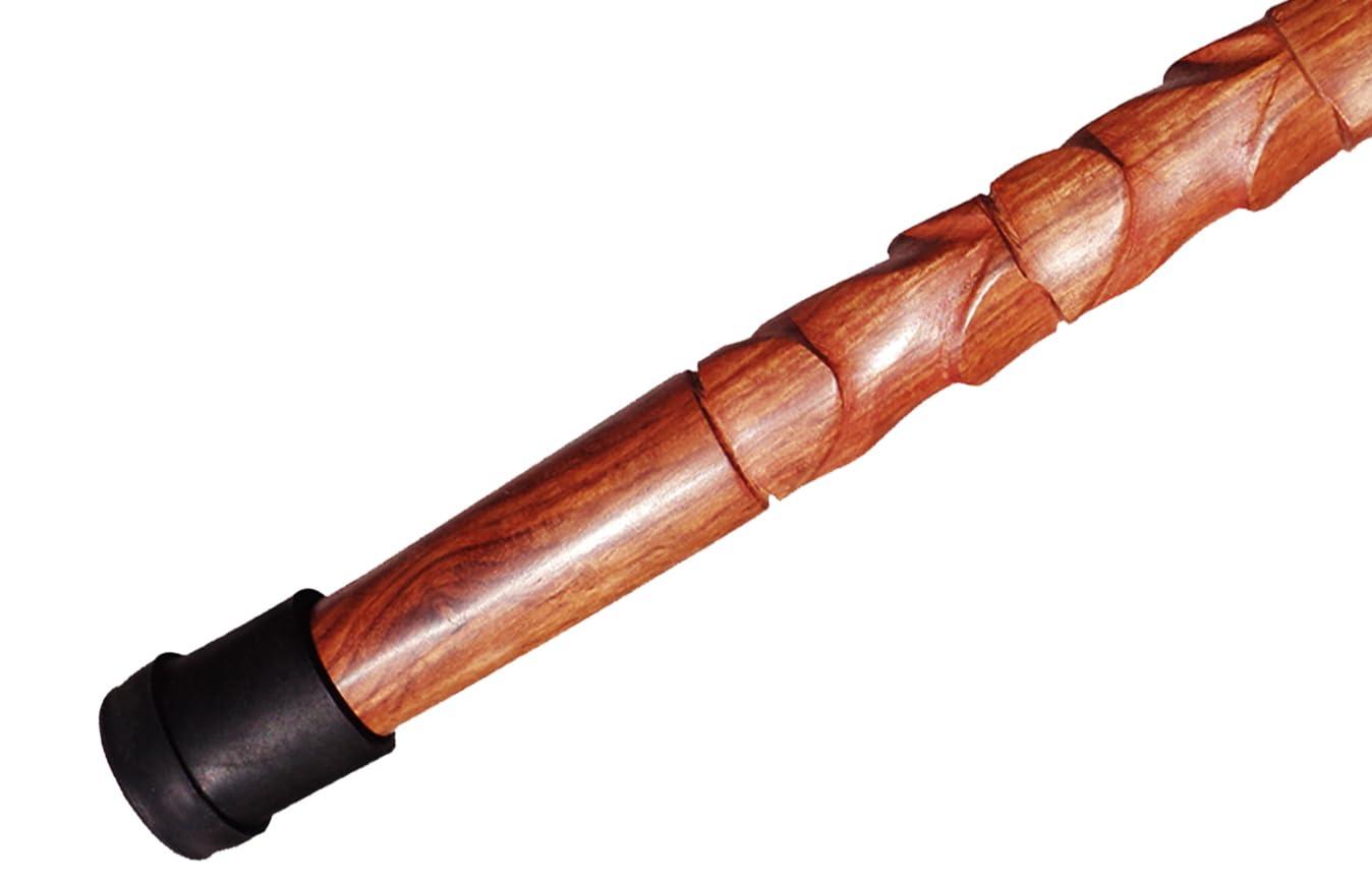 Stark Export House Walking Cane Rosewood Designer Wooden Walking Stick with Nickel Brass Handle Gift for Men and Women 37 inch Brown DTHW