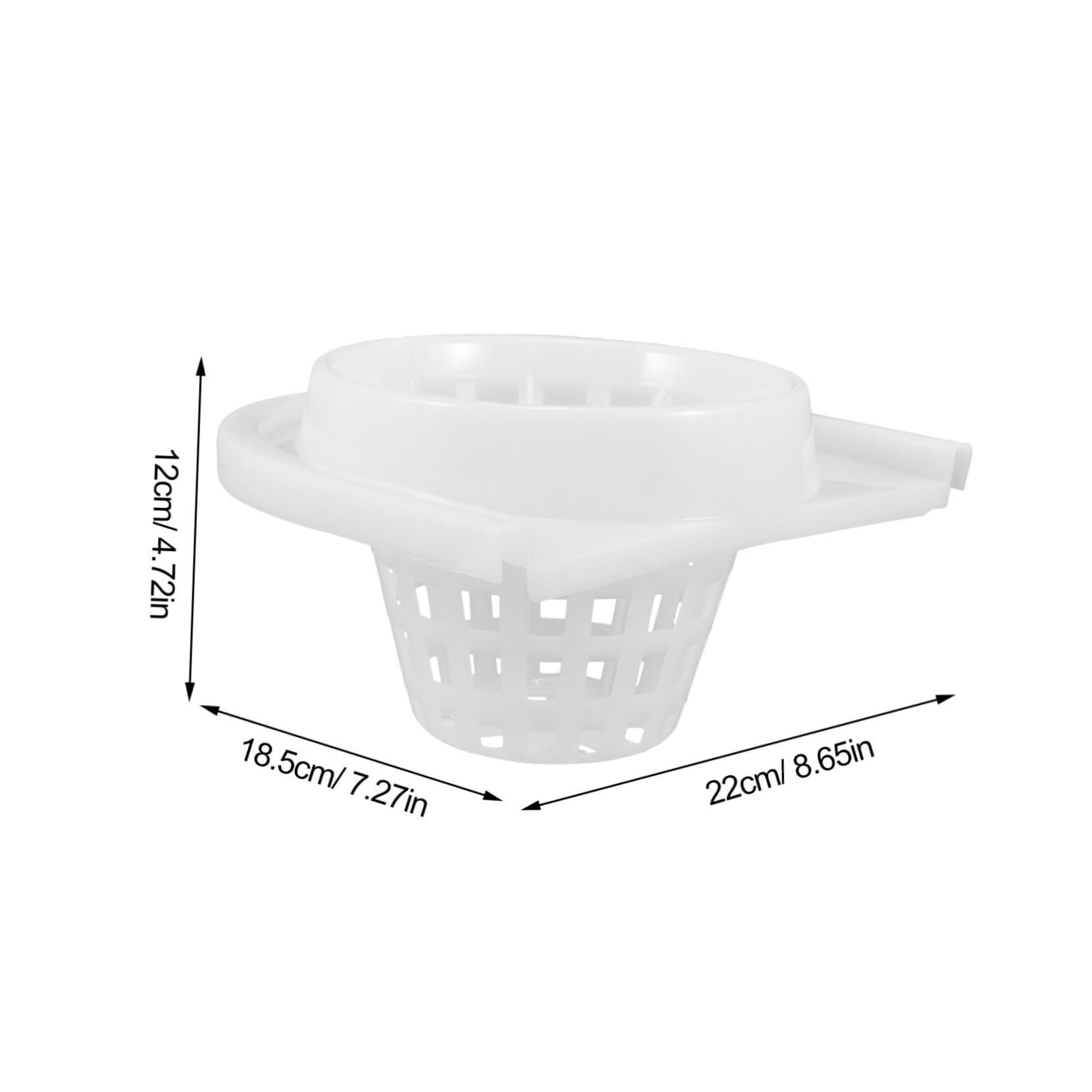 Hemoton Hemoton Mopping Bucket Water Squeezing Basket Mop Bucket Drainage Cleaning Mop Basket Mopping Bucket Basket Mop Drainage Basket Mop Basket Replacement Hamper Floor Supplies White Plastic