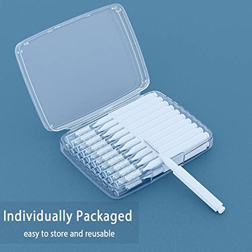 Lumkew Lumkew Shower Head Cleaning Brush for Small Hole,Multifunctional Shower Head Cleaner Tool Anti-Clogging Nozzle with Storage Boxes, Showerhead Cleaning Brushes Picks for Household Bathroom, White