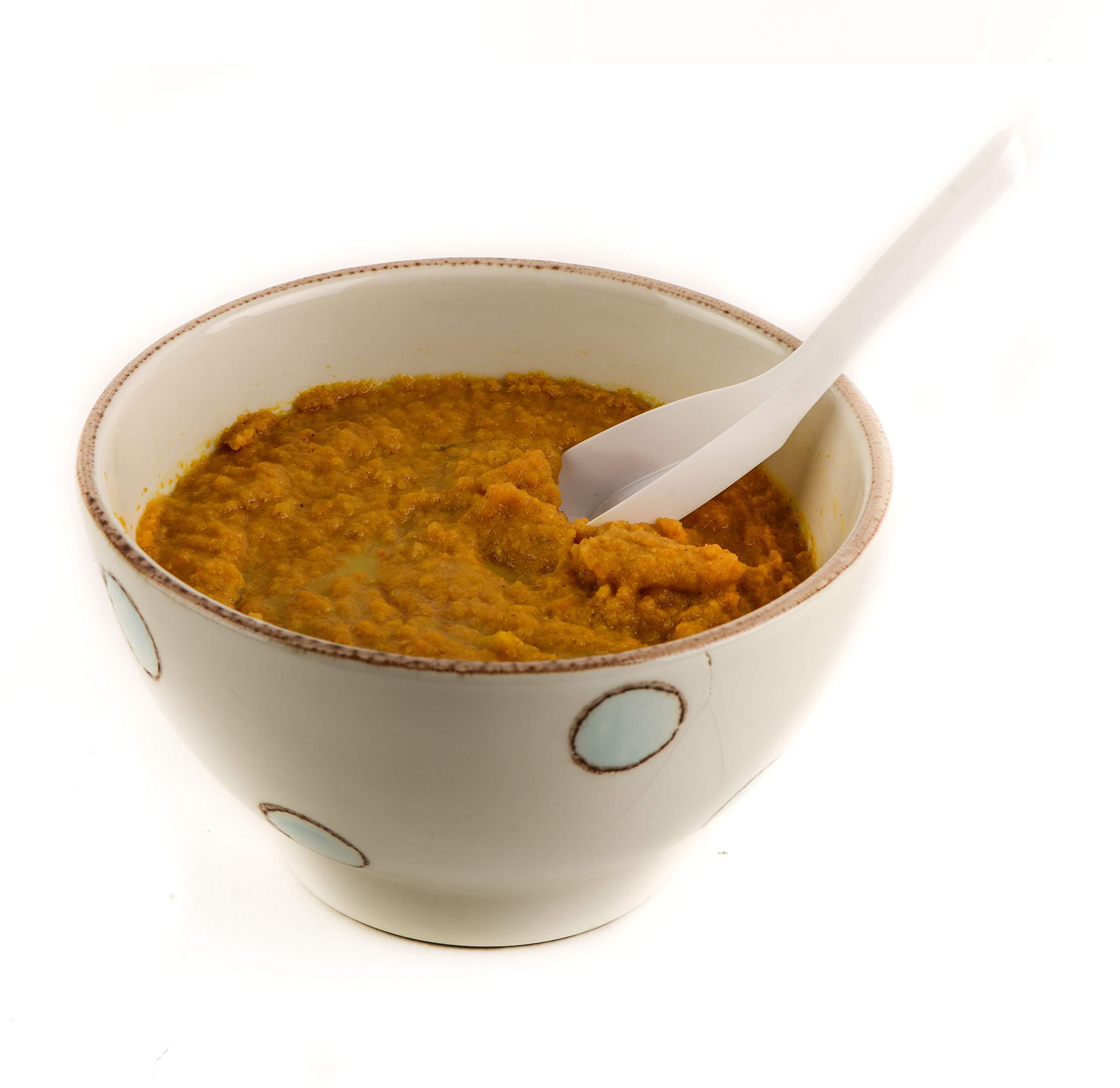 EcoQuality [3000 PACK] Disposable Dining Asian Soup Spoons - White Plastic Chinese Soup Spoons for Ramen, Pho, Clear, Appetizer, 4.5 x 1.2 Inches by EcoQuality