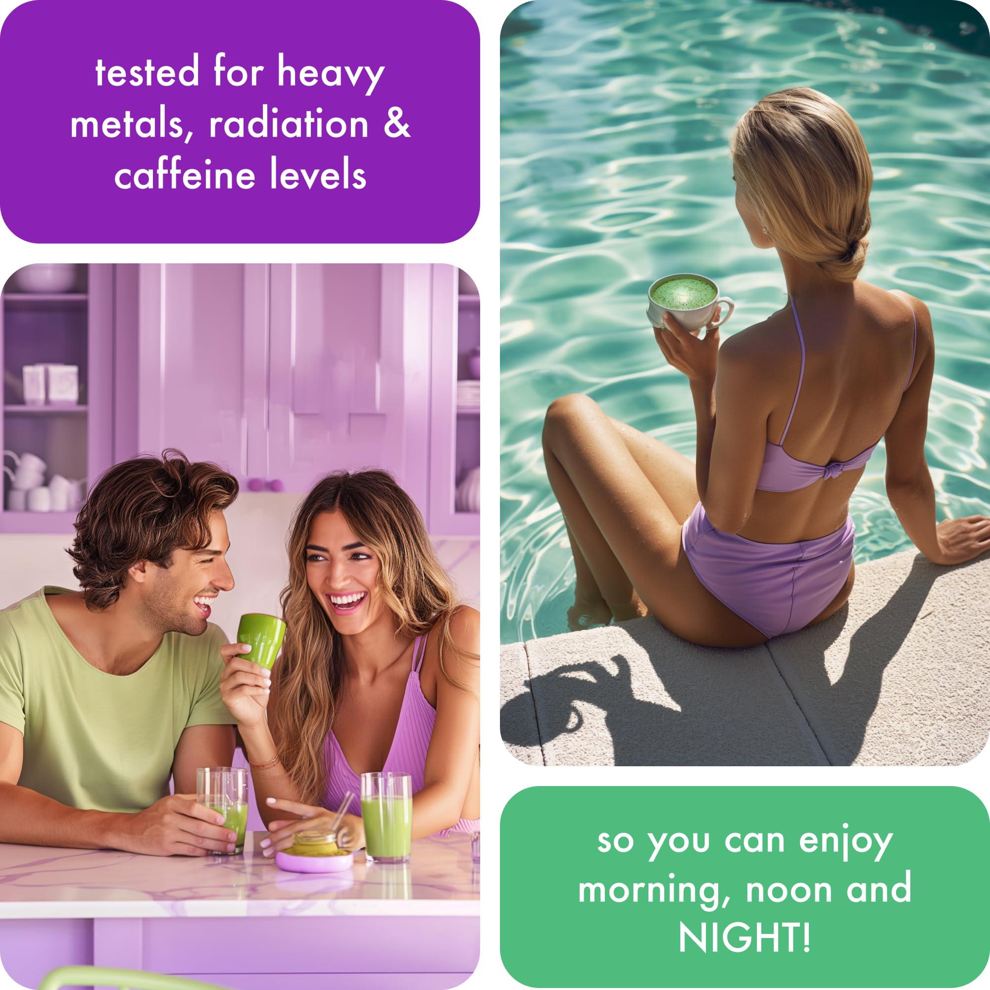 Caff Off Caff Off Decaf Matcha Green Tea Powder - Authentic, Naturally Decaffeinated & Ceremonial Grade - Caffeine Free Matcha Powder From Japan - Plant Based, Vegan & Keto Friendlly (1.06 OZ / 30 G / 30 Servings, Traditional)