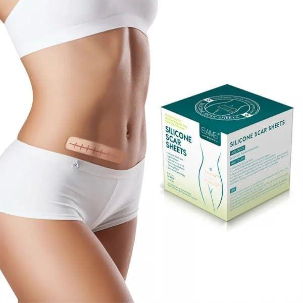 DHAMELIYA DD Silicone Scar Sheets, Silicon Gel Sheets for Scars Transparent Medical Silicone Gel Tape for Scar Removal, Silicone Scar Tape Roll for Hypertrophic Scars and Keloids Caused by Surgery