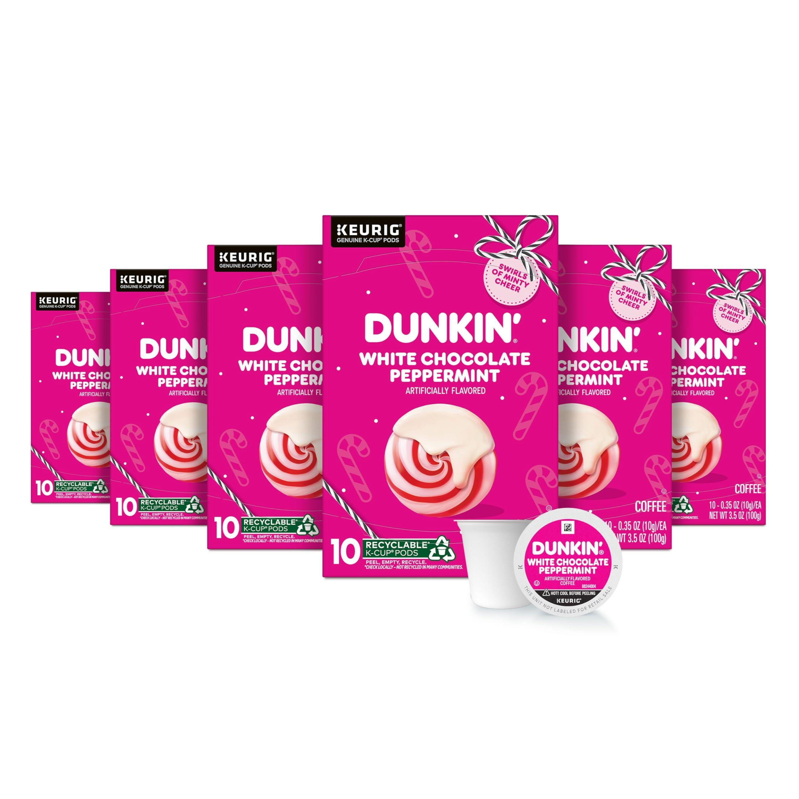 Dunkin' Dunkin Polar Peppermint Flavored Coffee, 60 Keurig K-Cup Pods