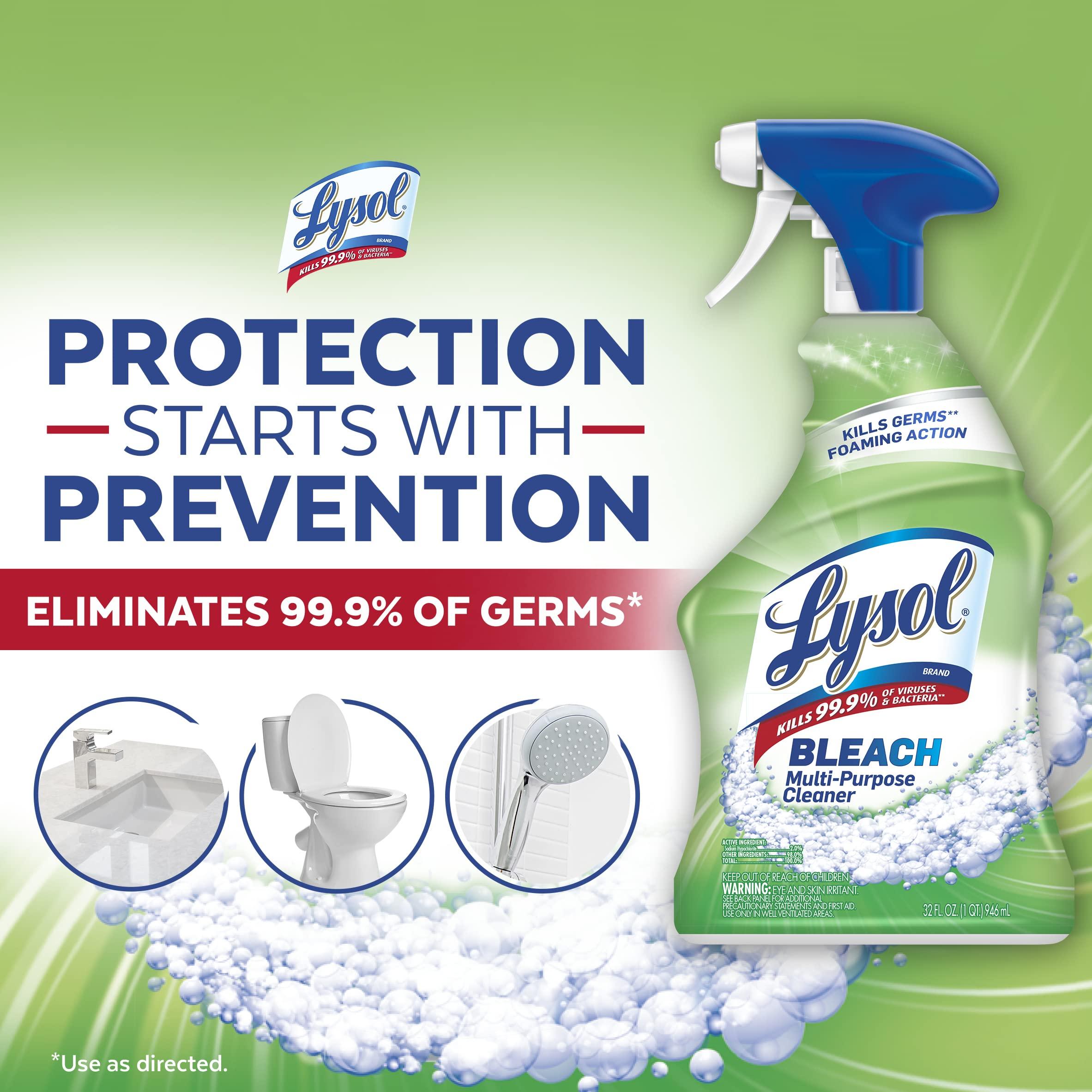 Lysol Lysol All Purpose Cleaner with Bleach, 32 Ounce (Pack of 2)