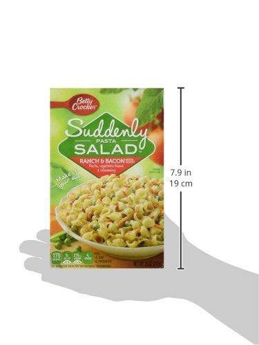 Suddenly Salad Betty Crocker, Suddenly Salad, Pasta Ranch & Bacon, 7.5oz Box (Pack of 4)