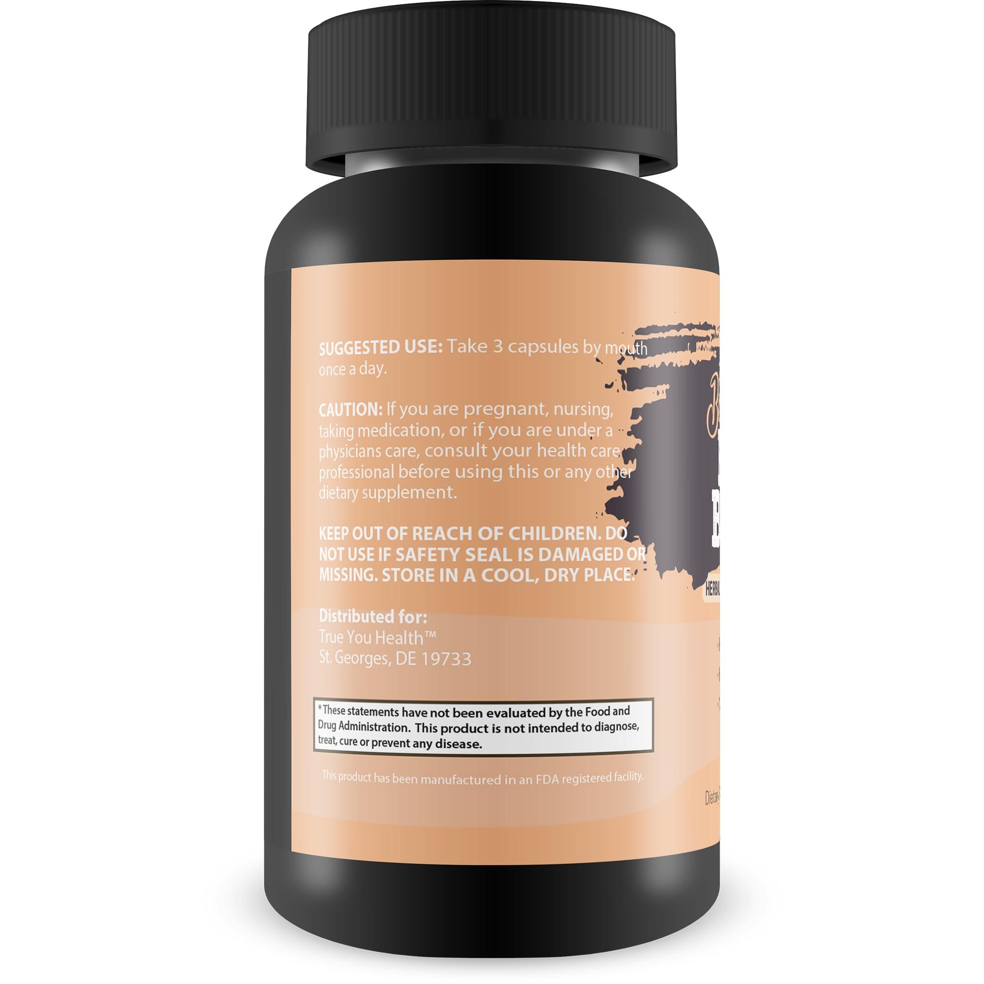 True You Health Best Bone Broth Capsules - Bone Health & Immunity Supplement - Bone Broth Powder Alternative Capsules - Bone Health Supplements Women Over 50 & Bone Health Supplements for Men - Vitamin D Bone Health