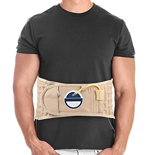 JuZi Store Decompression Back Belt - Spinal Air Traction Belt for Lumbar Support and Lower Back Pain, Back Support & Lumbar Traction Belt, Back pain relief for Sciatica, Herniated disc ( Color : Yellow )