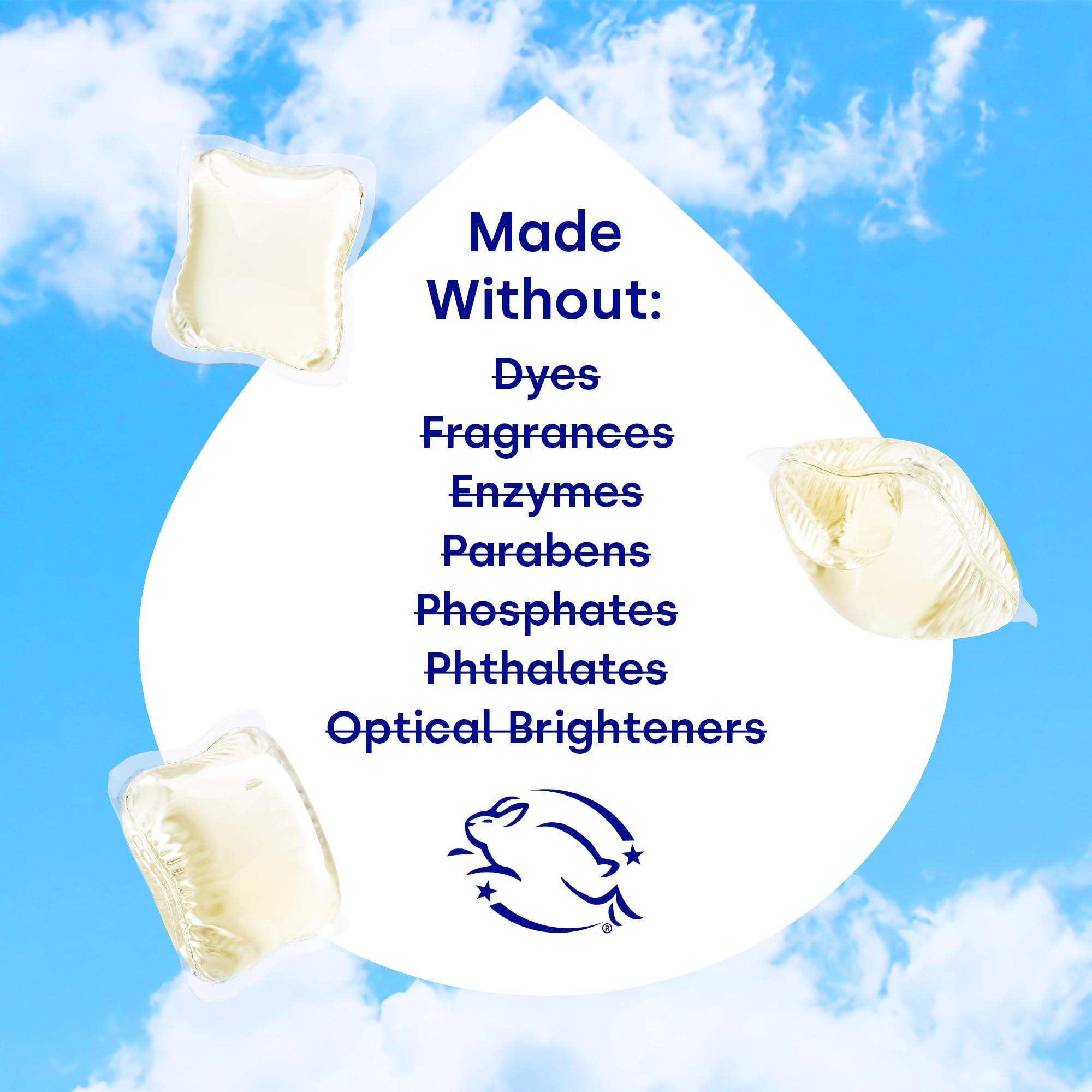 dropps Dropps Sensitive Skin Laundry Detergent Pods, Unscented (64 Tablets) - Dermatologist Tested Laundry Pods - HE Compatible Laundry Supplies for Clean Clothes, Vegan & Dye-Free