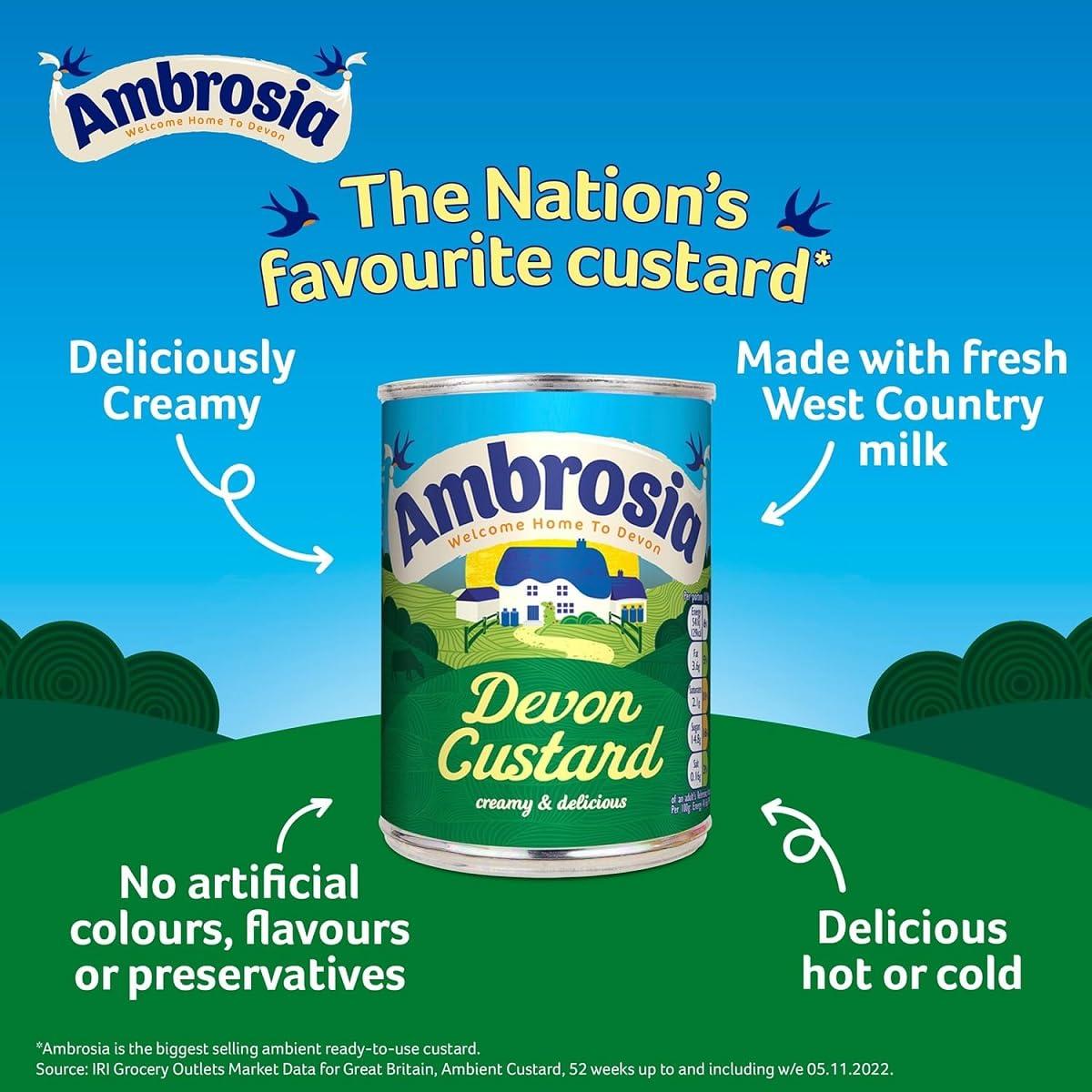 Ambrosia Ambrosia Devon Custard - 400g (3 Pack)