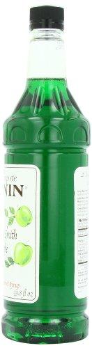 Monin Monin Flavored Syrup, Granny Smith Apple, 33.8-Ounce Plastic Bottles (Pack of 4)