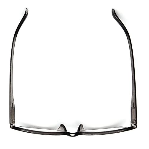 Foster Grant Foster Grant Unisex Payton Anti-fog Blue Light Readers Reading Glasses, Shiny Black Over Crystal Clear, 51 Mm US