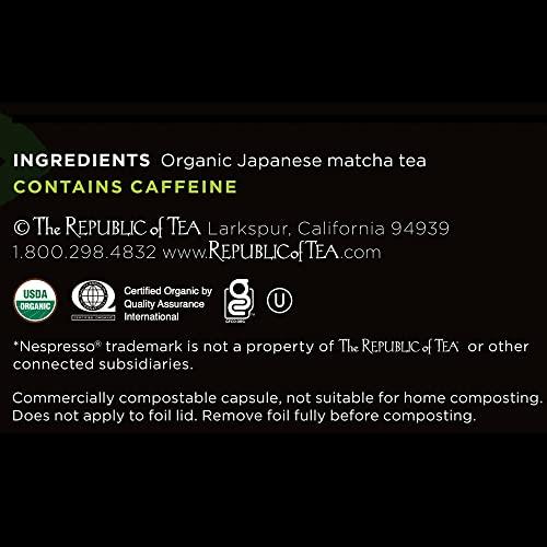 The Republic of Tea The Republic of Tea Organic UMatcha Green Tea Latte Capsule -Compatible Recyclable Pods (10 count)